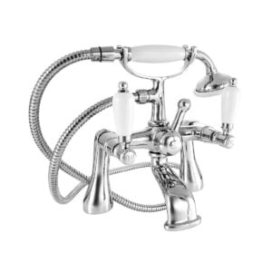 Georgian Pillar Mounted Bath Shower Mixer